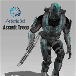 未来科幻战士模型,fbx,u3d等格式