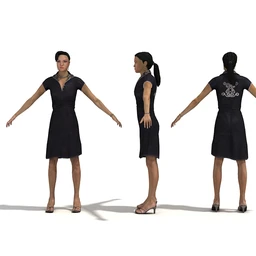 男性女性各种姿势造型人物模型合集