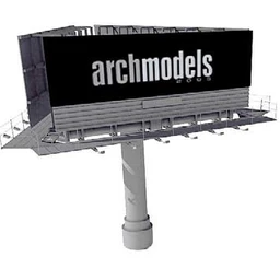 广告牌,车站牌模型合集共17个