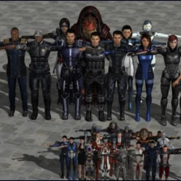 《质量效应》游戏角色模型合集