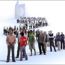 3D人物模型合集,max格式,低模