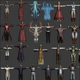 《鬼泣4》游戏角色模型合集,max格式