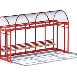 候车亭模型,长木椅模型共12个