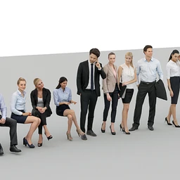 20个商务人物模型合集