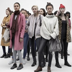 22个不同女性人物模型合集