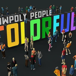 167个低模人物模型,路人甲模型,人群模型