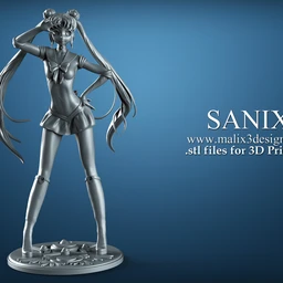 美少女战士模型,月野兔3D打印模型