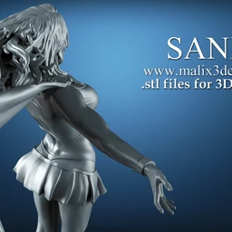 超级少女模型,女超人3D打印模型