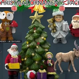 圣诞装饰品模型,圣诞老人模型