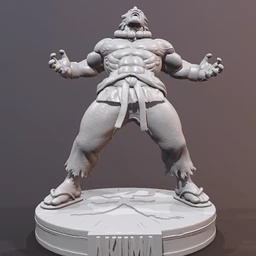 街头霸王-豪鬼3D打印模型