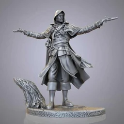 《刺客信条》角色3D打印模型