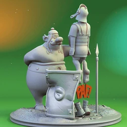 《Asterix＆Obelix》游戏角色3D打印模型