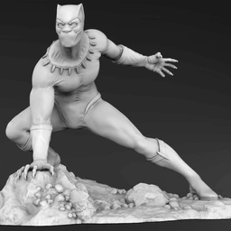 《神奇四侠》角色黑豹-3D打印模型