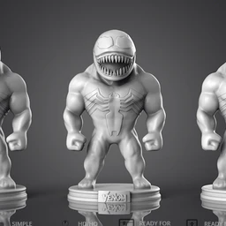 《神奇蜘蛛侠》毒液-3D打印模型