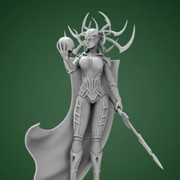 冥界女王-海拉站立-3D打印模型