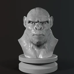 《猩球崛起》角色-3D打印模型