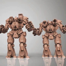 拼装机甲,积木机器人-3D打印模型