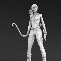 古墓丽影-劳拉(站立)-3D打印模型