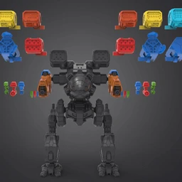 机甲战士装配套件-3D打印模型