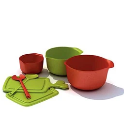 过滤器,饭盒,饭碗模型