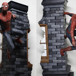 墙壁上的蜘蛛侠-3D打印模型