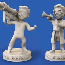 《辐射》Vault Boy-3D打印模型