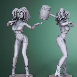 DC漫画-超级反派-哈莉·奎茵-3D打印模型