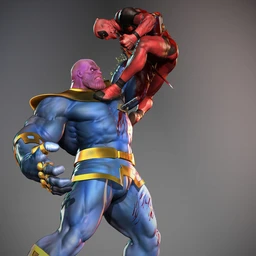 死侍和灭霸-3D模型