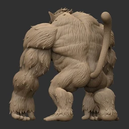 七龙珠-孙悟空-满月状态,大猩猩-3D打印模型