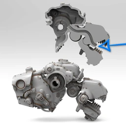 《德军总部》机械犬-3D打印模型