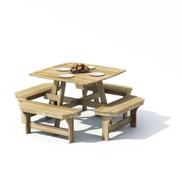 木桥,木篱笆,木桌子,木凳子,木椅子,模型合集