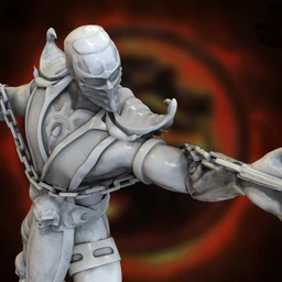 真人快打角色蝎子-全蝎人-3D打印模型