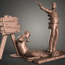 《行尸走肉》角色-3D打印模型