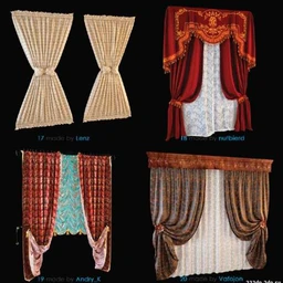 43个窗帘模型