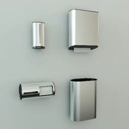 厕纸筒,浴巾,浴袍,角线,毛刷,洁厕液模型