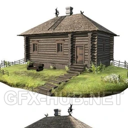 木屋模型,木房子,木头,树桩,酒桶,木箱,木船,马车,帆船,树木模型