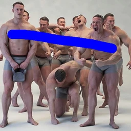 高精度肌肉男人模型