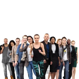 12个男女人物走路姿势模型