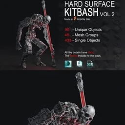 机器人模型,硬表面机械人,金属人,机甲战士