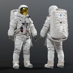 宇航服模型,NASA阿波罗11号宇航服3D模型,高精度宇航员模型