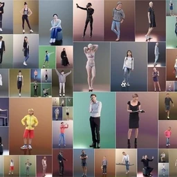 458个3D人物各种姿势模型(C4D R18)