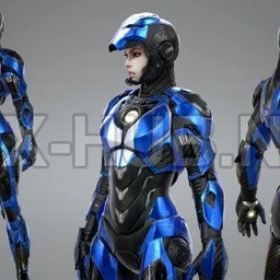 女战士,女忍者,士兵,女军人,钢铁女侠,装甲女战士,剑士模型