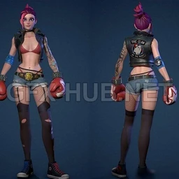 阿丽塔,战斗天使,女拳击手,性感少女,灵魂萨满角色模型