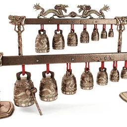 石狮,宝刀,短刀,银刀,青铜龙,战国编钟,宝塔,七层佛塔,古铜钟,饰品,古董模型合集