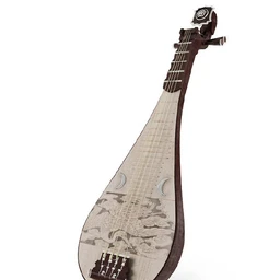 班卓琴,小提琴,大提琴,低音提琴,古代弦乐器,索尔特里琴,古琴,乐器模型合集