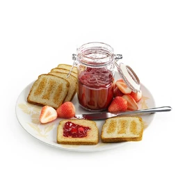 面包,草莓,果汁,大饼,牛奶,咖啡,糕点,红树莓,蛋糕,果酱,食物模型合集