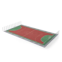 篮球场,足球场,羽毛球场,网球场,网球,篮球,足球,排球,橄榄球,羽毛球拍,体育模型合集