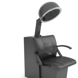 美发立式烘发机,吹风机,恤发机,蒸发帽,加热帽,烘发机,冷烫机,焗油机,发廊设备模型合集