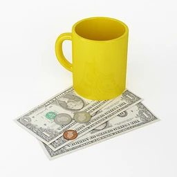 硬币,钱,钞票,杯子,咖啡杯,瓶子,POST机,信用卡,钱夹,纸币,模型合集