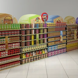 食品,食物,糖果,超市杂货,货物架,商品,水果,西瓜,马铃薯,衣物桶,男装,女装,手提袋,模型合集